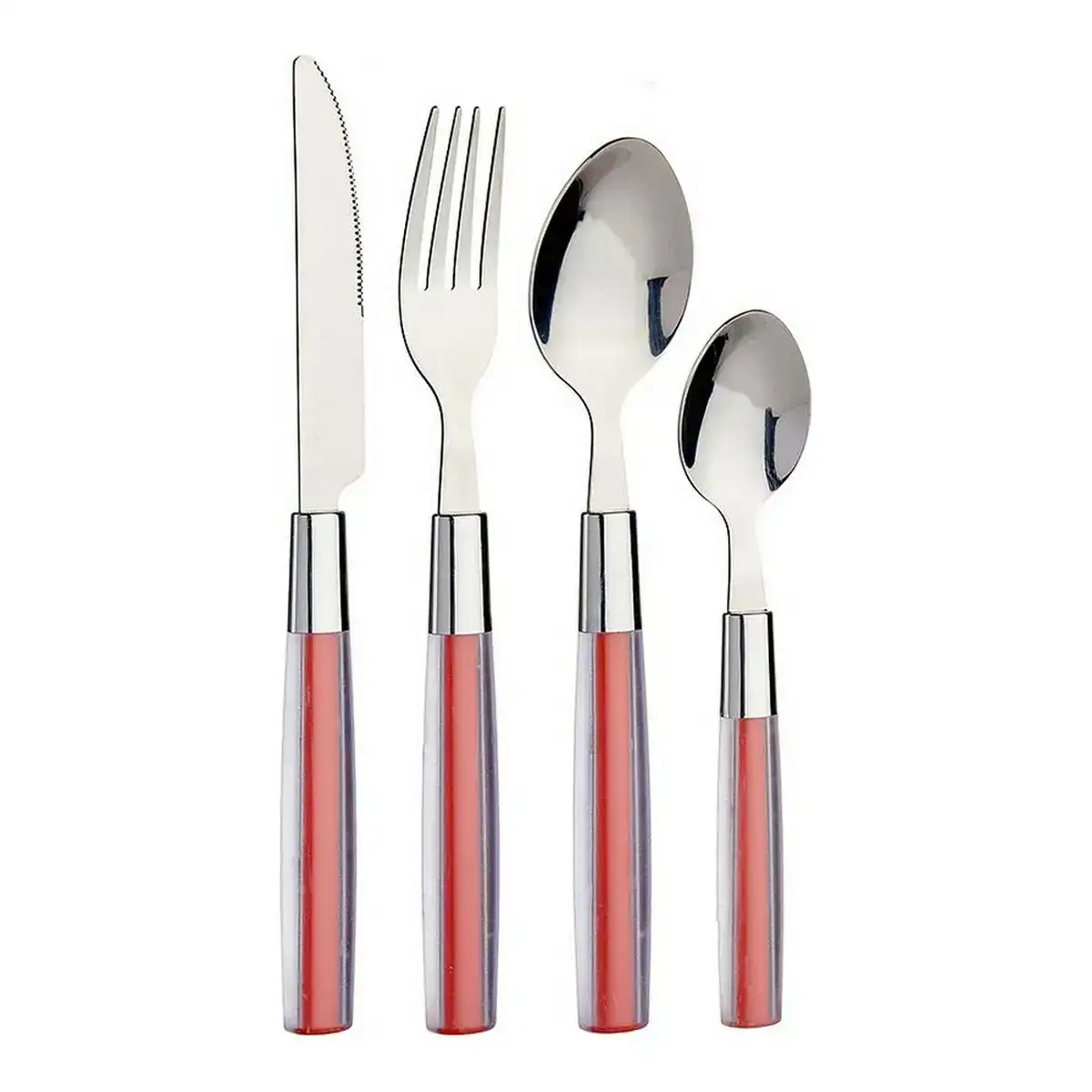 Ensemble de couverts rouge argente acier inoxydable 16 pieces_4567. DIAYTAR COTE D'IVOIRE - L'Odyssée du Shopping à Votre Portée. Parcourez notre boutique en ligne et partez à la découverte d'articles qui rendront chaque jour spécial.