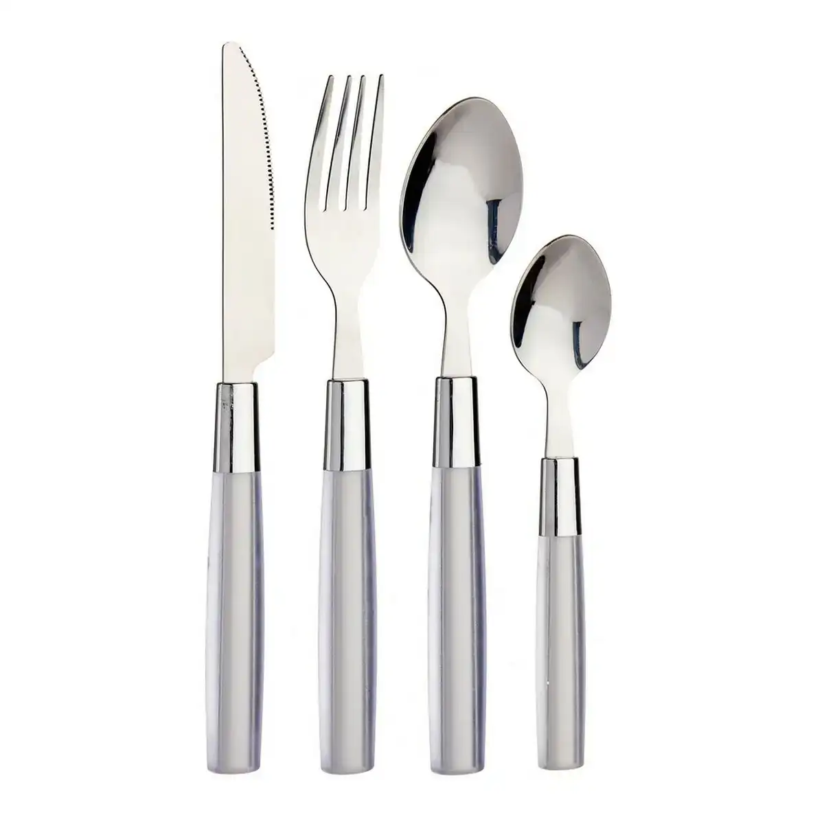 Ensemble de couverts s3609006 16 pieces gris plastique reconditionne b _5563. DIAYTAR COTE D'IVOIRE - Où le Shopping Devient une Aventure Culturelle. Plongez dans notre univers de produits qui célèbrent l'héritage et l'artisanat du Côte d'Ivoire.
