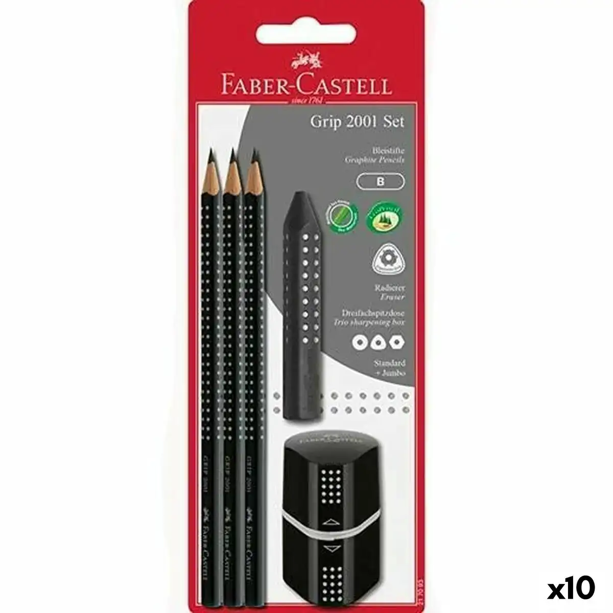 Ensemble de crayons faber castell noir 10 unites_1026. DIAYTAR COTE D'IVOIRE - Où Chaque Achat Raconte une Histoire. Explorez notre boutique en ligne et créez votre propre narration à travers notre diversité de produits, chacun portant une signification unique.