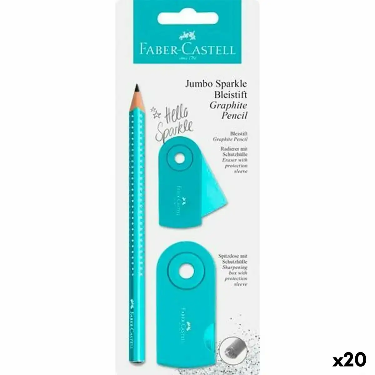 Ensemble de crayons faber castell turquoise 3 8 mm 20 unites _3758. DIAYTAR COTE D'IVOIRE - L'Art de Vivre avec Authenticité. Explorez notre gamme de produits artisanaux et découvrez des articles qui apportent une touche unique à votre vie.