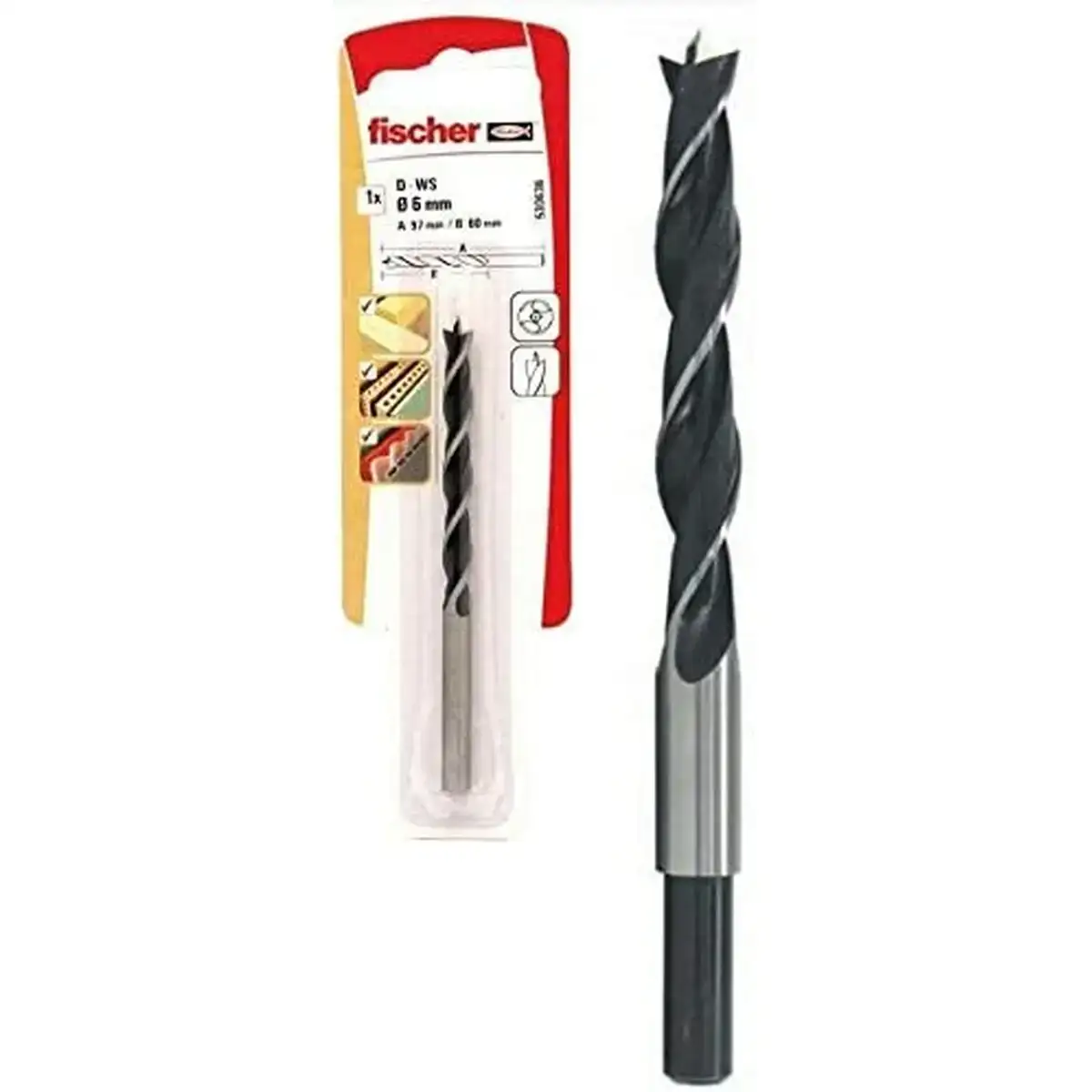 Ensemble de forets fischer 530634 bois acier inoxydable plastique 2 unites_5521. Entrez dans l'Univers de DIAYTAR COTE D'IVOIRE - Où le Shopping Devient une Découverte. Explorez nos rayons et dénichez des trésors qui illuminent votre quotidien.