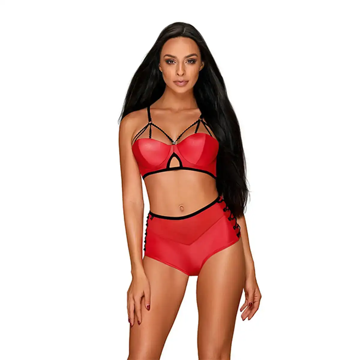 Ensemble de lingerie obsessive leatheria s m noir rouge_7658. DIAYTAR COTE D'IVOIRE - L'Art du Shopping Éclairé. Parcourez notre catalogue et choisissez parmi des produits de qualité qui satisferont vos besoins et votre style.