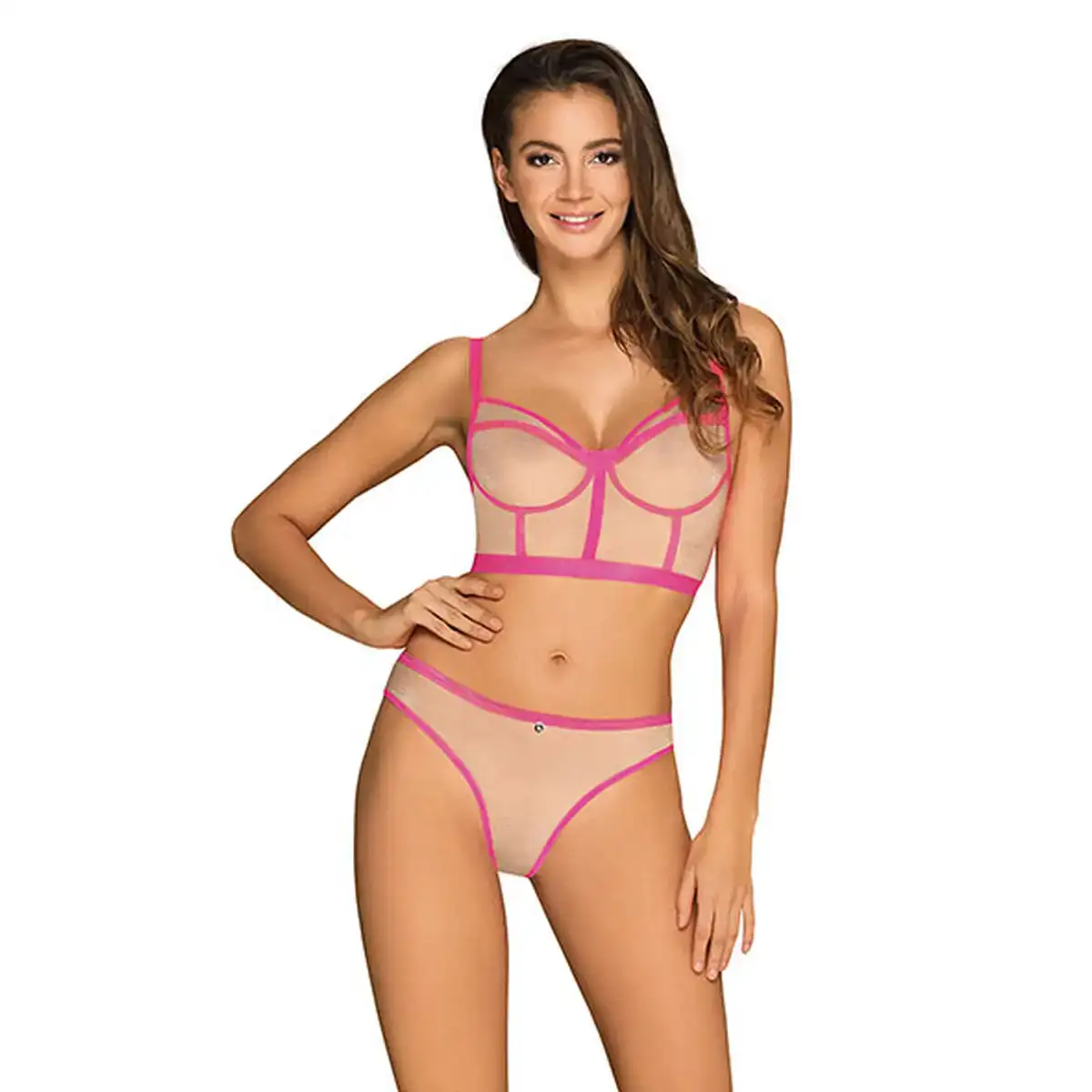 Ensemble de lingerie obsessive nudelia rose_3464. DIAYTAR COTE D'IVOIRE - Là où Chaque Produit a son Propre Éclat. Explorez notre boutique en ligne et trouvez des articles qui ajoutent de la brillance à votre quotidien.