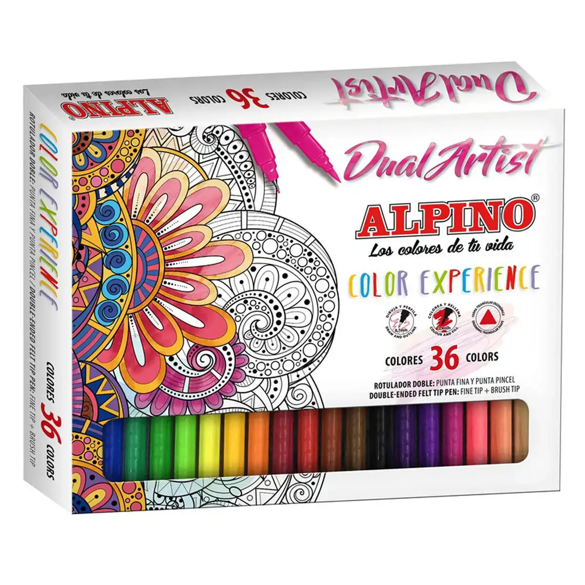 Ensemble de marqueurs alpino dual artist multicouleur 36 pieces_2072. DIAYTAR COTE D'IVOIRE - Où Votre Shopping Prend Vie. Explorez notre boutique en ligne pour trouver des articles qui vous ressemblent et qui ajoutent de l'éclat à votre quotidien.