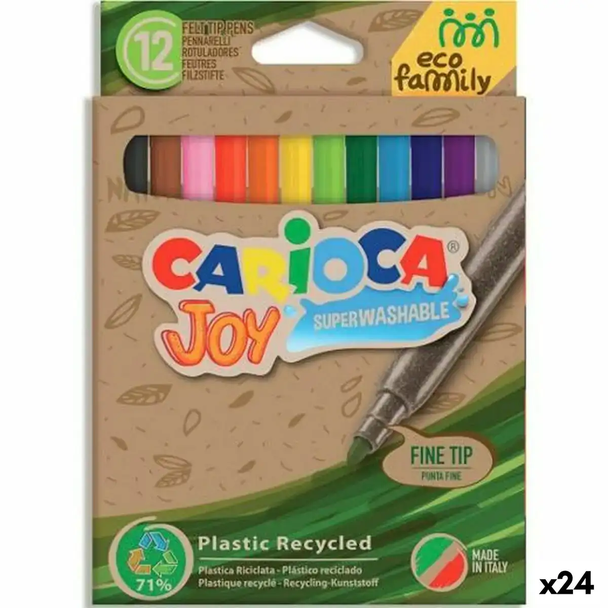 Ensemble de marqueurs carioca joy eco family multicouleur 12 pieces 24 unites _1093. Bienvenue chez DIAYTAR COTE D'IVOIRE - Où le Shopping Rencontre la Qualité. Explorez notre sélection soigneusement conçue et trouvez des produits qui définissent le luxe abordable.