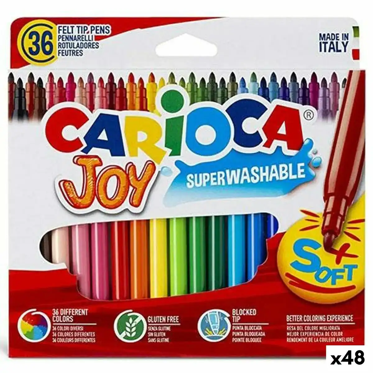 Ensemble de marqueurs carioca joy multicouleur 48 unites _2860. Entrez dans l'Univers de DIAYTAR COTE D'IVOIRE - Où l'Élégance Rencontre la Tradition. Explorez notre gamme variée et trouvez des articles qui ajoutent une touche de sophistication à votre vie.