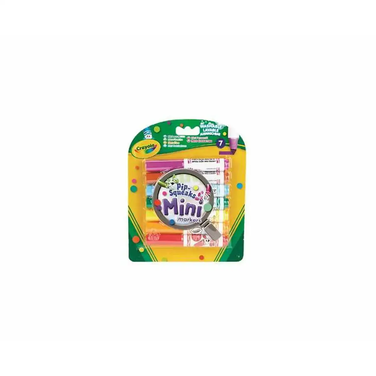 Ensemble de marqueurs crayola mini lavable 7 pieces_7174. DIAYTAR COTE D'IVOIRE - L'Art de Vivre le Shopping Authentique. Découvrez notre boutique en ligne et trouvez des produits qui incarnent la passion et le savoir-faire du Côte d'Ivoire.