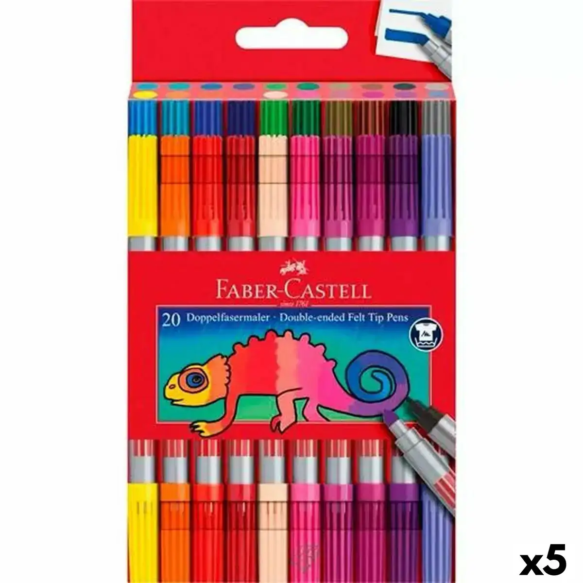 Ensemble de marqueurs faber castell coffret 5 unites_7690. DIAYTAR COTE D'IVOIRE - Votre Boutique en Ligne, Votre Identité. Naviguez à travers notre plateforme et choisissez des articles qui expriment qui vous êtes et ce que vous chérissez.