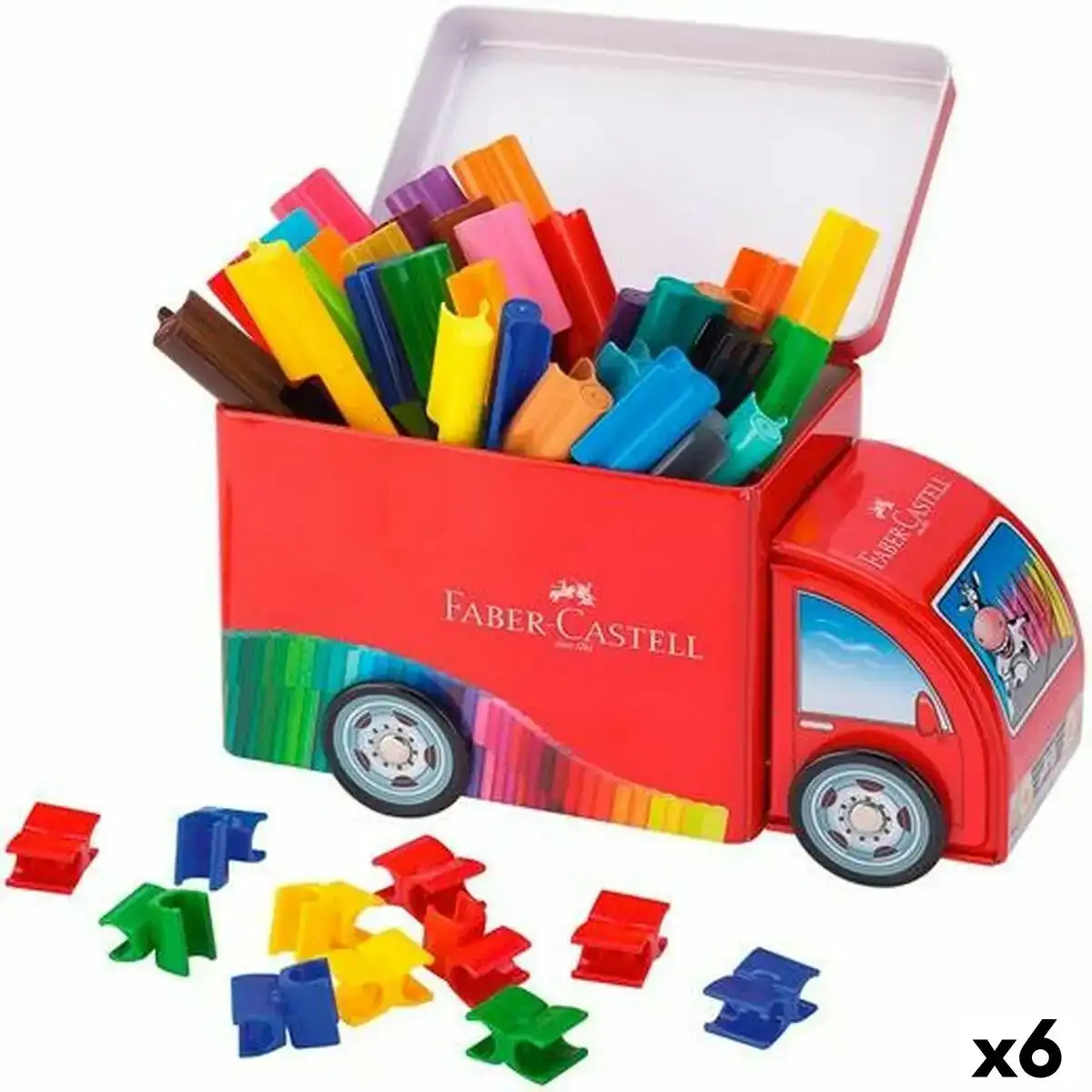 Ensemble de marqueurs faber castell connector etui metallique camion 6 unites_1522. DIAYTAR COTE D'IVOIRE - L'Art de Vivre en Couleurs et en Styles. Parcourez notre sélection et trouvez des articles qui reflètent votre personnalité et votre goût pour la vie.