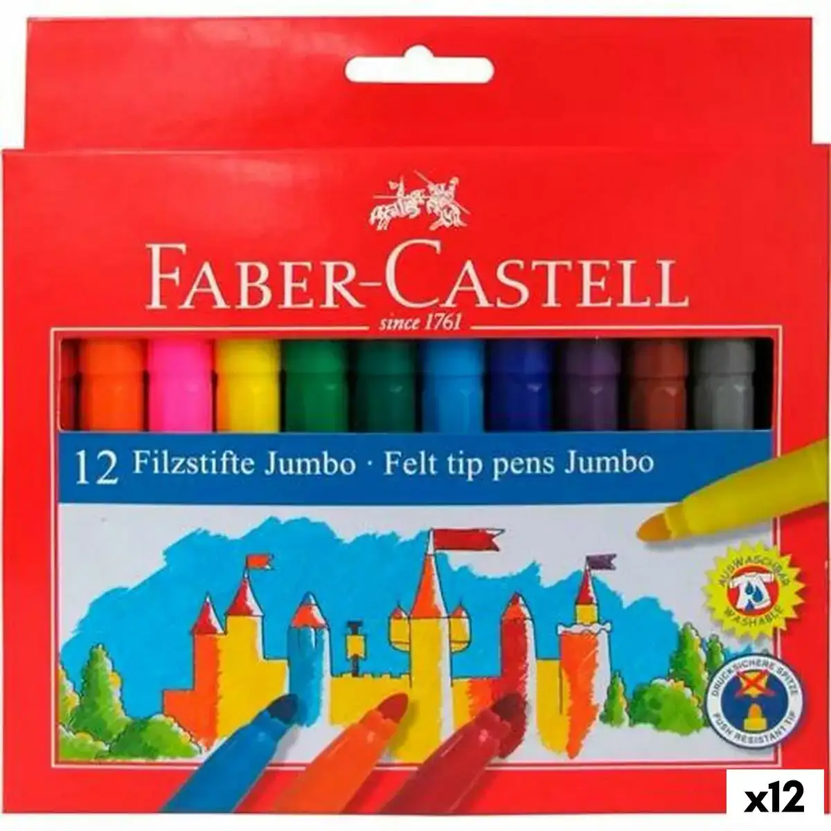 Ensemble de marqueurs faber castell jumbo coffret 12 unites_1730. Bienvenue dans l'univers captivant de DIAYTAR COTE D'IVOIRE - Votre Plateforme de Shopping Tout-en-Un. Parcourez notre boutique en ligne pour découvrir des produits uniques, allant des articles ménagers aux élégants accessoires de mode.