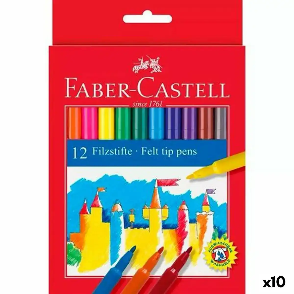 Ensemble de marqueurs faber castell multicouleur 10 unites_7038. DIAYTAR COTE D'IVOIRE - Là où Chaque Produit Est une Trouvaille. Parcourez notre catalogue diversifié et découvrez des articles qui enrichiront votre quotidien, du pratique à l'insolite.