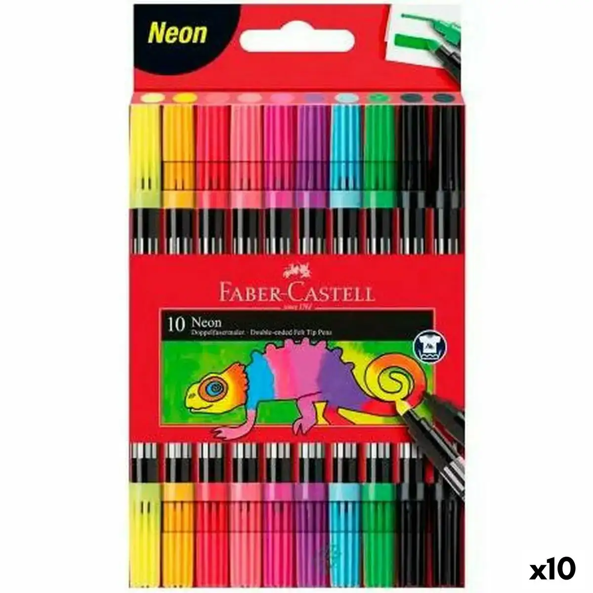 Ensemble de marqueurs faber castell neon coffret 10 unites_7152. Bienvenue sur DIAYTAR COTE D'IVOIRE - Où l'Élégance Rencontrer la Tradition. Explorez notre gamme variée et trouvez des articles qui marient le chic moderne au charme ancestral.