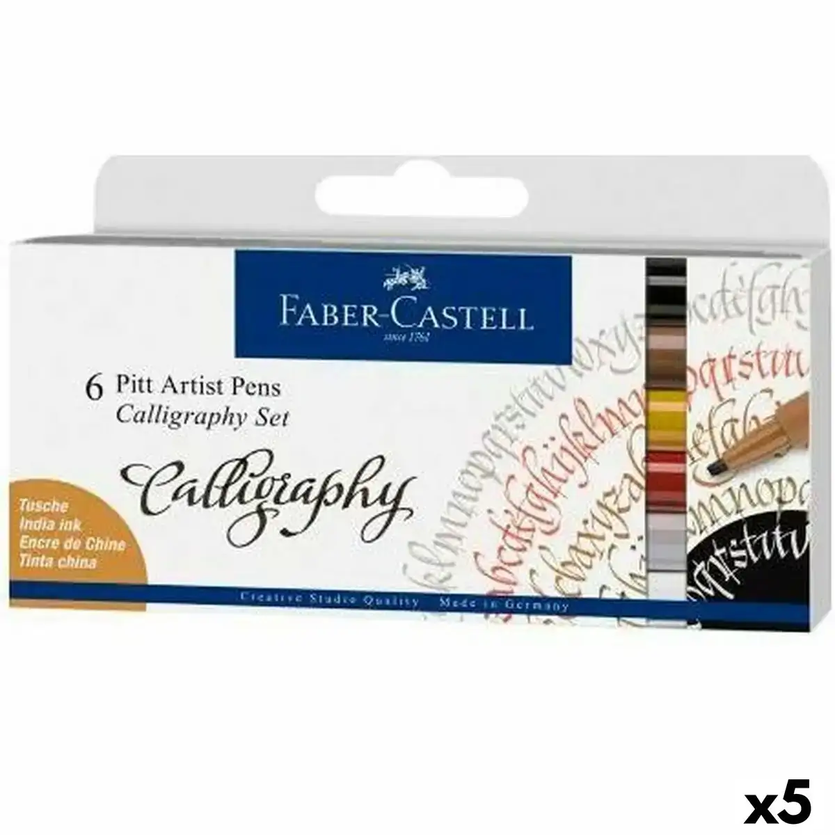 Ensemble de marqueurs faber castell pitt artist coffret calligraphie 5 unites _9698. Entrez dans l'Univers de DIAYTAR COTE D'IVOIRE - Où l'Élégance Rencontre la Tradition. Explorez notre gamme variée et trouvez des articles qui ajoutent une touche de sophistication à votre vie.