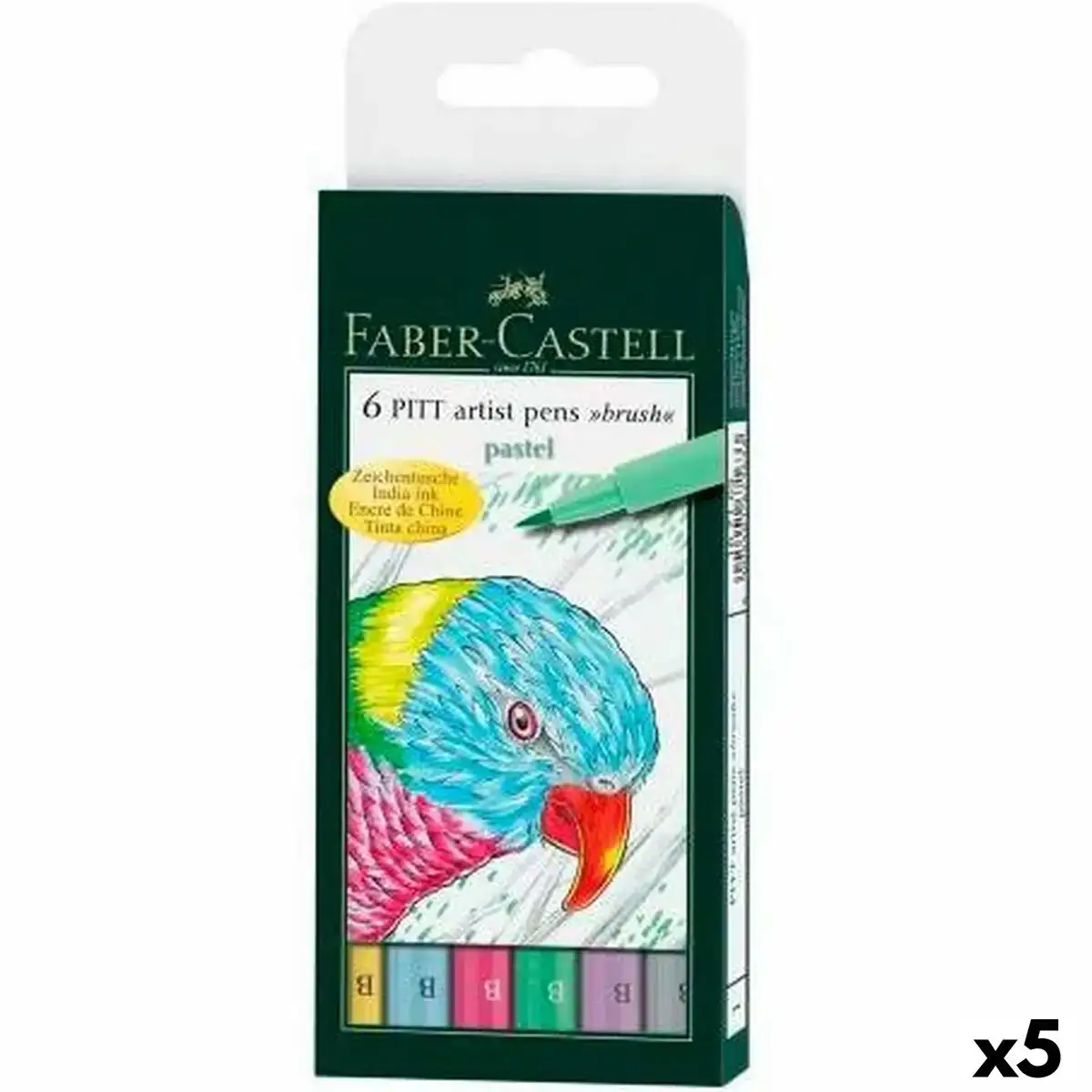 Ensemble de marqueurs faber castell pitt artist coffret gateau 5 unites _7218. DIAYTAR COTE D'IVOIRE - Où Choisir est un Plaisir. Explorez notre boutique en ligne et choisissez parmi des produits de qualité qui satisferont vos besoins et vos goûts.