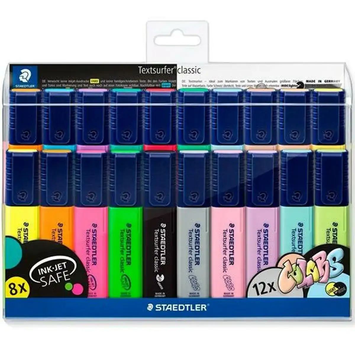 Ensemble de marqueurs fluorescents staedtler textsurfer classic 20 pieces multicouleur_4938. DIAYTAR COTE D'IVOIRE - Votre Escale Shopping incontournable. Explorez notre boutique en ligne et dénichez des trésors qui reflètent la richesse culturelle et la modernité du Côte d'Ivoire.