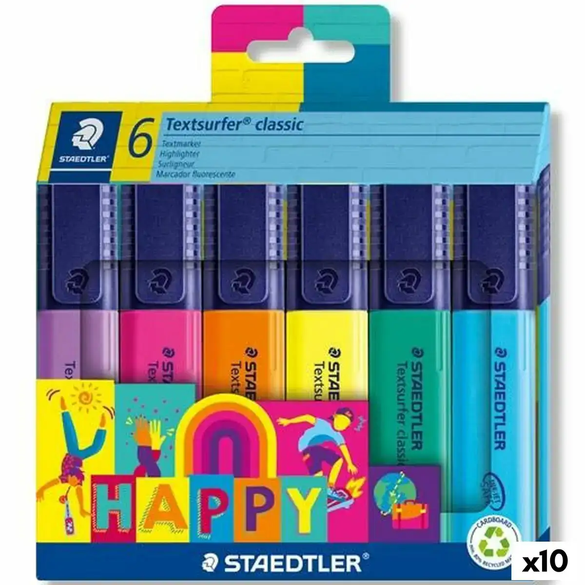 Ensemble de marqueurs fluorescents staedtler textsurfer classic happy line 10 unites _9164. DIAYTAR COTE D'IVOIRE - L'Art de Choisir, l'Art de Vivre. Explorez notre univers de produits soigneusement sélectionnés pour vous offrir une expérience shopping riche et gratifiante.