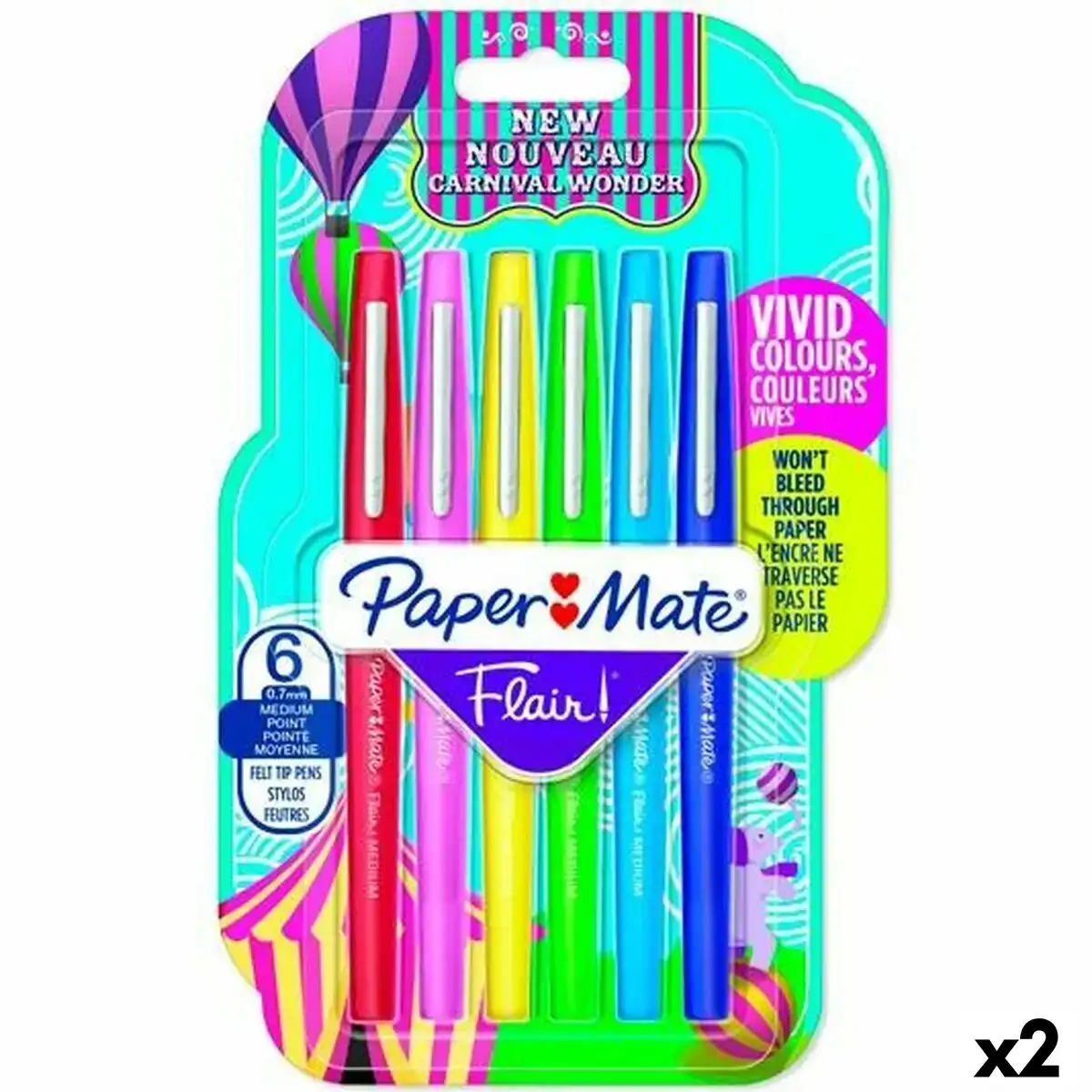 Ensemble de marqueurs paper mate flair multicouleur 6 pieces 2 unites _5039. Entrez dans l'Univers de DIAYTAR COTE D'IVOIRE - Où l'Innovation Rencontre la Tradition. Explorez notre sélection de produits modernes et traditionnels qui incarnent l'esprit dynamique du Côte d'Ivoire.
