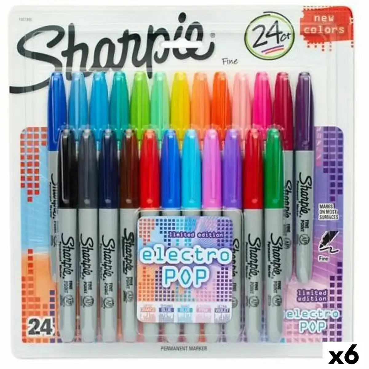 Ensemble de marqueurs sharpie electro pop multicouleur 24 pieces 1 mm 6 unites _9832. DIAYTAR COTE D'IVOIRE - L'Écrin de Vos Désirs Shopping. Parcourez notre boutique en ligne et explorez des produits minutieusement choisis pour répondre à vos envies les plus exigeantes.