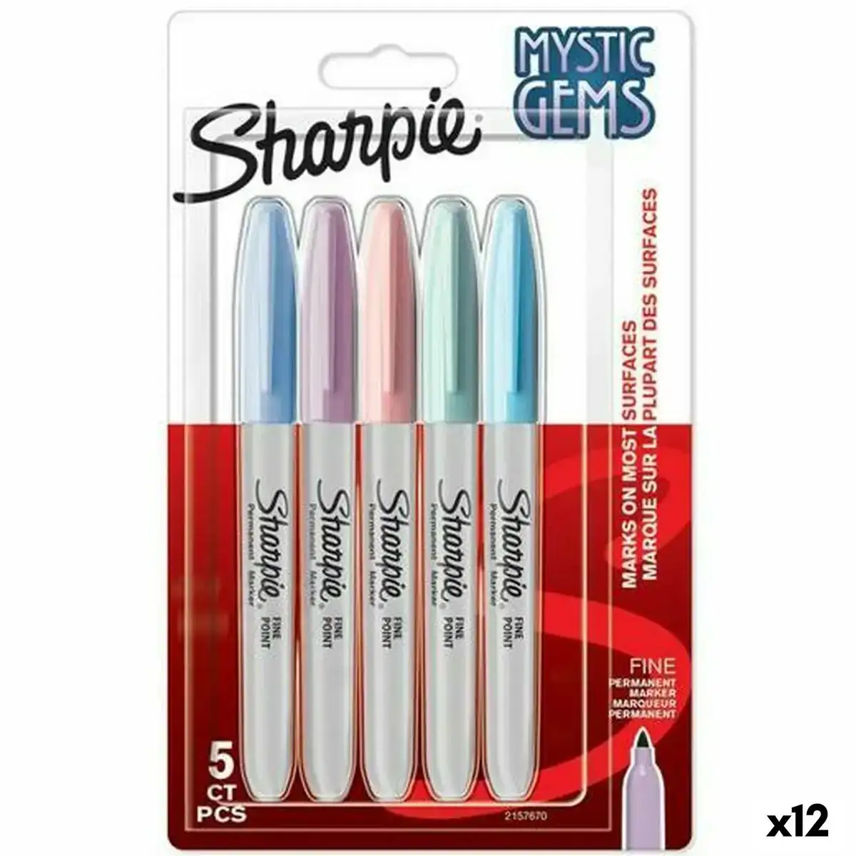 Ensemble de marqueurs sharpie mystic gems multicouleur 5 pieces 12 unites _4477. DIAYTAR COTE D'IVOIRE - L'Artisanat à Portée de Clic. Découvrez notre boutique en ligne pour trouver des produits uniques qui célèbrent la créativité et l'artisanat sénégalais.