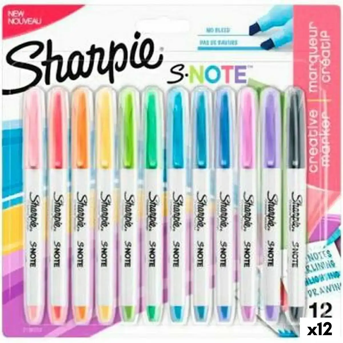 Ensemble de marqueurs sharpie s note multicouleur 12 pieces 1 3 mm 12 unites _8347. DIAYTAR COTE D'IVOIRE - Là où la Qualité est Non Négociable. Parcourez notre boutique en ligne pour découvrir des produits qui incarnent le raffinement et l'excellence du Côte d'Ivoire.