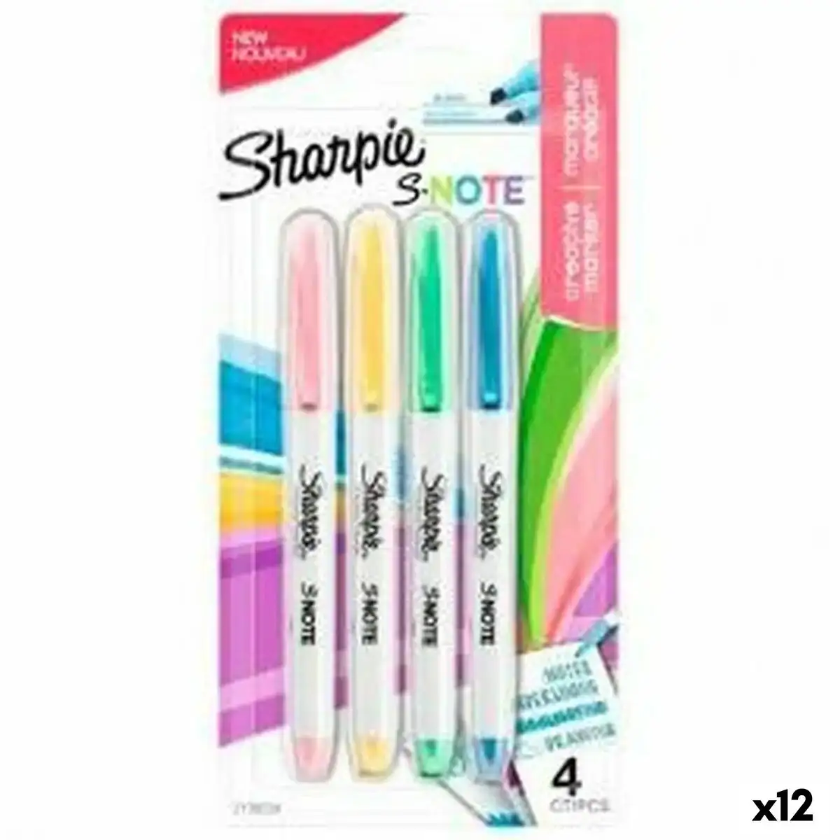 Ensemble de marqueurs sharpie s note multicouleur 4 pieces 1 3 mm 12 unites _8178. Entrez dans l'Univers de DIAYTAR COTE D'IVOIRE - Où Chaque Produit a son Éclat Unique. Explorez notre gamme variée et choisissez des articles qui illuminent votre quotidien.