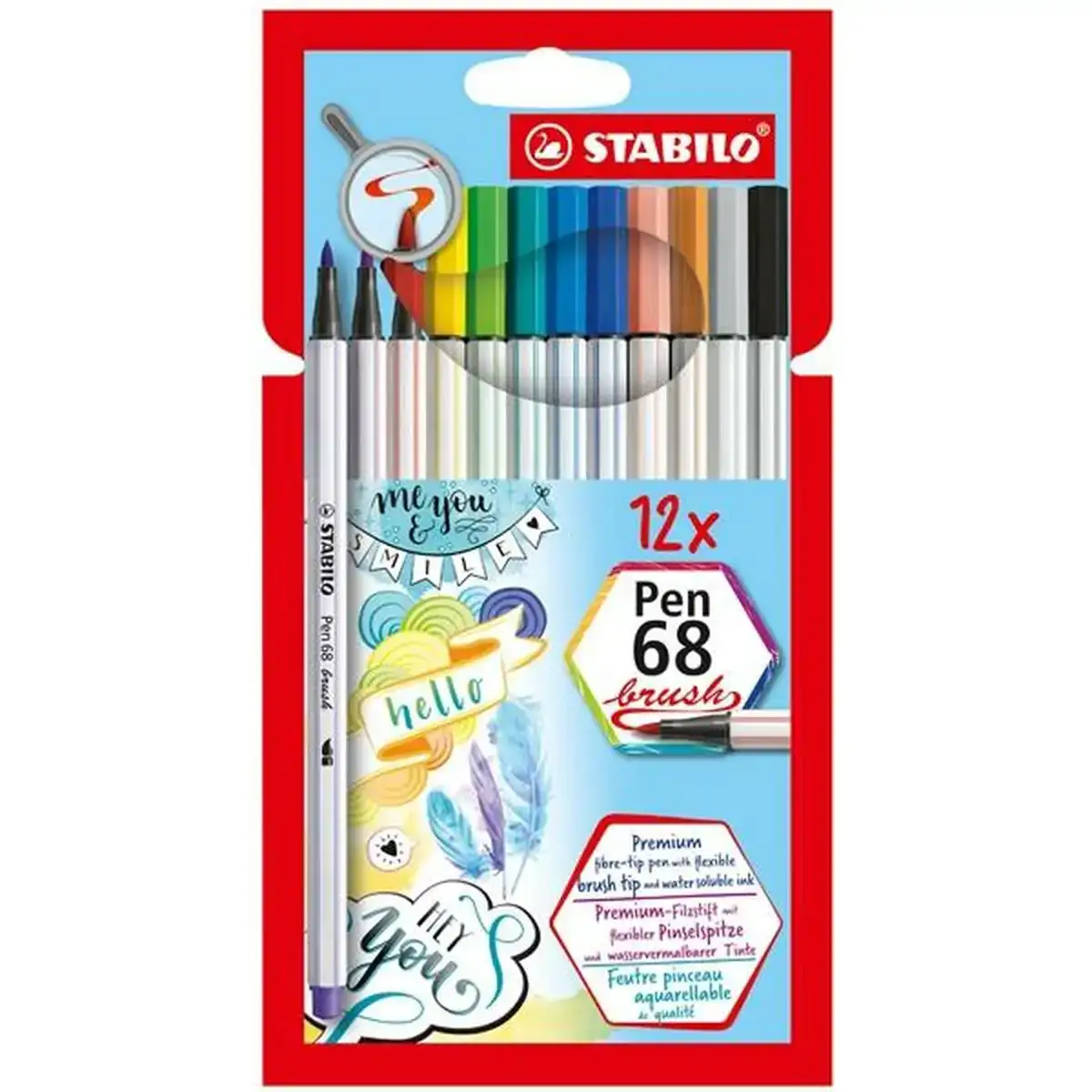 Ensemble de marqueurs stabilo pen 68 brush 12 pieces multicouleur_6338. DIAYTAR COTE D'IVOIRE - Où Chaque Détail Fait la Différence. Parcourez notre sélection soignée et choisissez des articles qui rehaussent votre quotidien, du fonctionnel à l'esthétique.