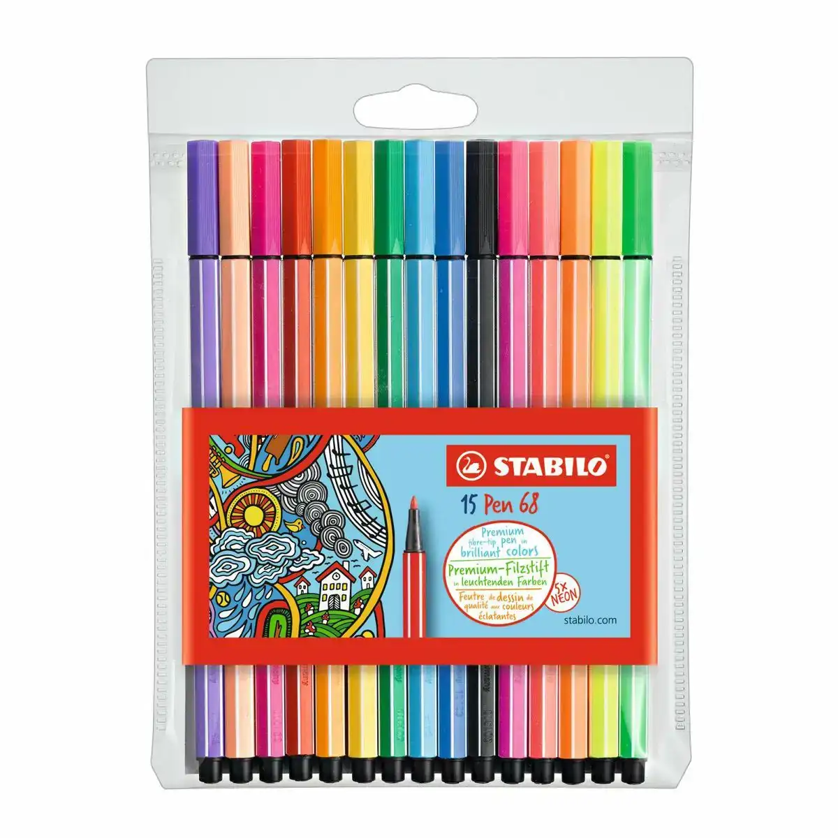 Ensemble de marqueurs stabilo pen 68 standard neon multicouleur 15 pieces_8423. DIAYTAR COTE D'IVOIRE - L'Univers de l'Élégance Accessible. Plongez dans notre catalogue et choisissez des produits qui allient sophistication et accessibilité pour un shopping exquis.