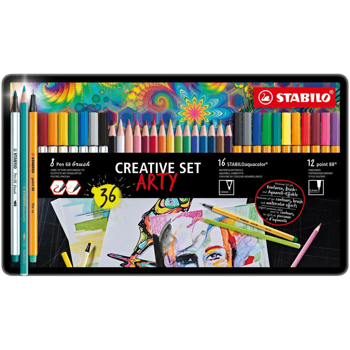 Ensemble de marqueurs stabilo point 88 pen 68 brusht aquacolor 1 unites_6738. Bienvenue chez DIAYTAR COTE D'IVOIRE - Où Chaque Produit a son Histoire. Découvrez notre sélection unique et trouvez des articles qui racontent la richesse culturelle et artistique du Côte d'Ivoire.
