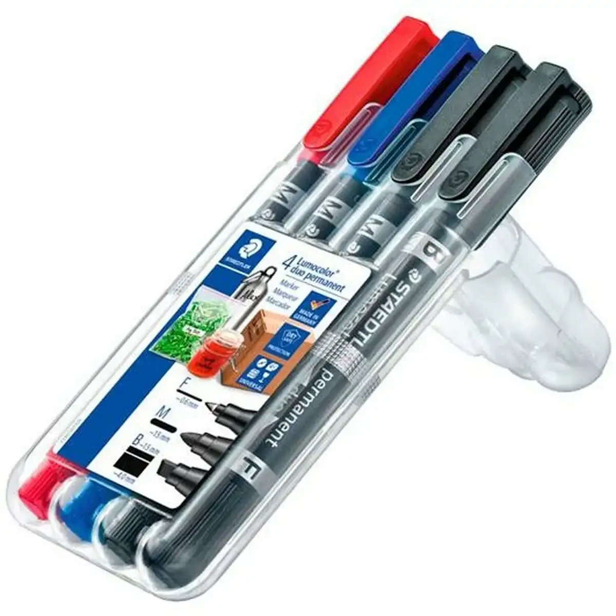 Ensemble de marqueurs staedtler 348 swp4 permanent double pointe multicouleur 4 unites reconditionne a _8890. DIAYTAR COTE D'IVOIRE - L'Art du Shopping Éclairé. Parcourez notre catalogue et choisissez parmi des produits de qualité qui satisferont vos besoins et votre style.