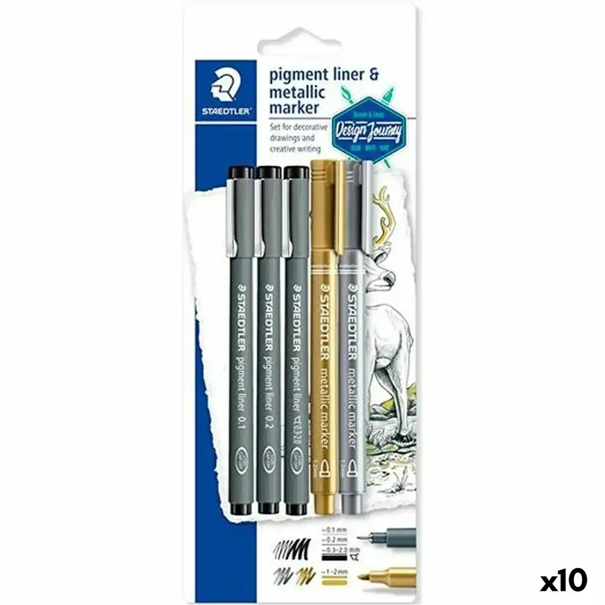 Ensemble de marqueurs staedtler design journey 10 unites _1284. Entrez dans l'Univers de DIAYTAR COTE D'IVOIRE - Où la Tradition S'unit à la Modernité. Explorez notre sélection pour trouver des produits qui allient héritage et innovation.
