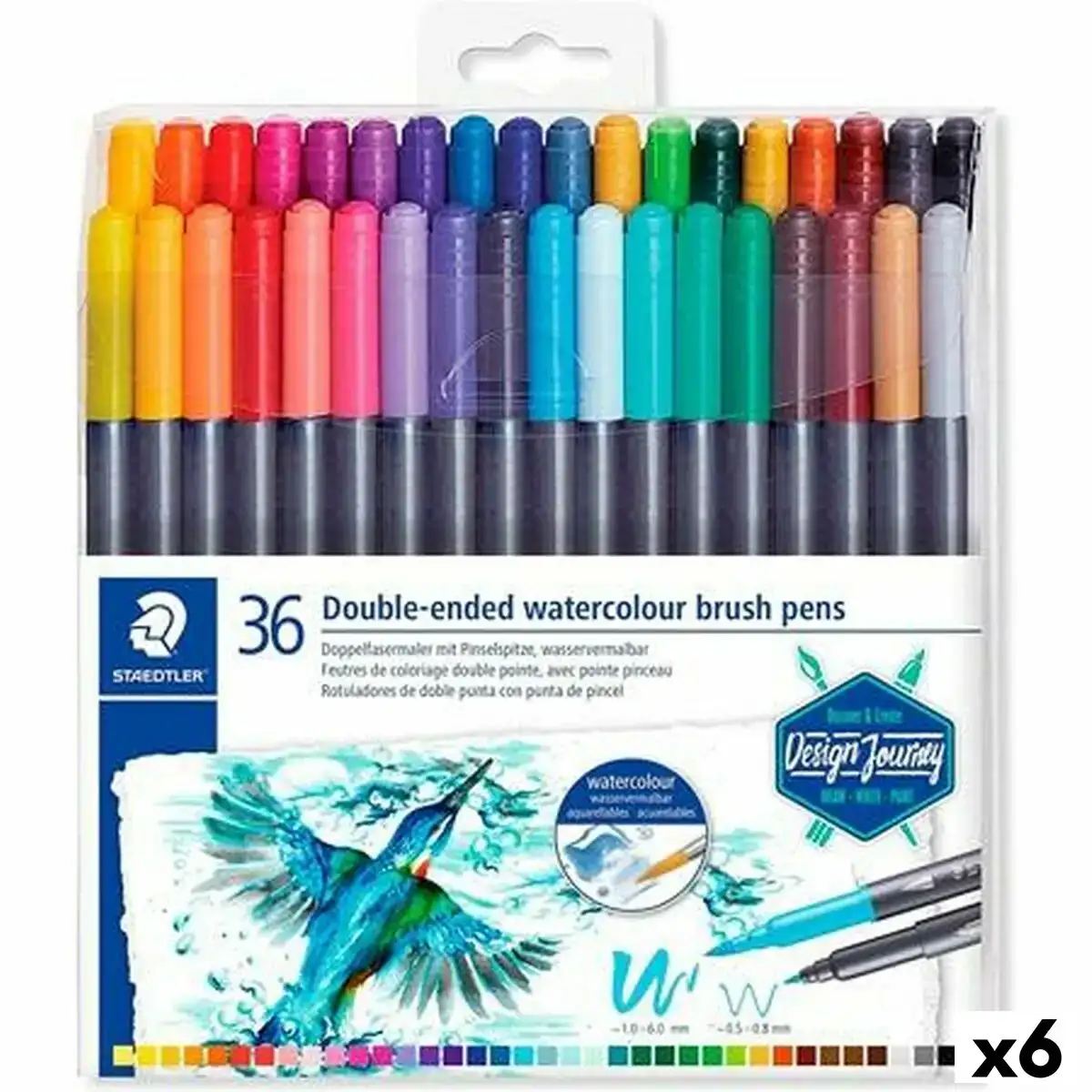 Ensemble de marqueurs staedtler design journey 6 unites_3776. DIAYTAR COTE D'IVOIRE - Votre Passage vers l'Élégance Abordable. Explorez notre collection où chaque produit est choisi pour sa qualité et son accessibilité, incarnant ainsi l'essence du Côte d'Ivoire.