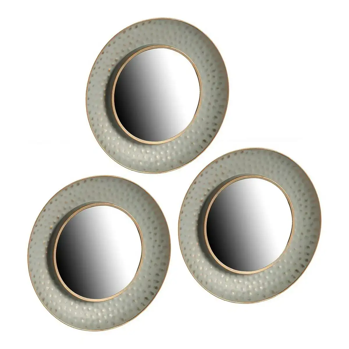 Ensemble de miroirs 88772 gris dore verre plastique_9321. DIAYTAR COTE D'IVOIRE - Votre Boutique en Ligne, Votre Choix Illimité. Parcourez nos rayons et découvrez des produits qui vous inspirent, de la mode à la maison et bien plus.