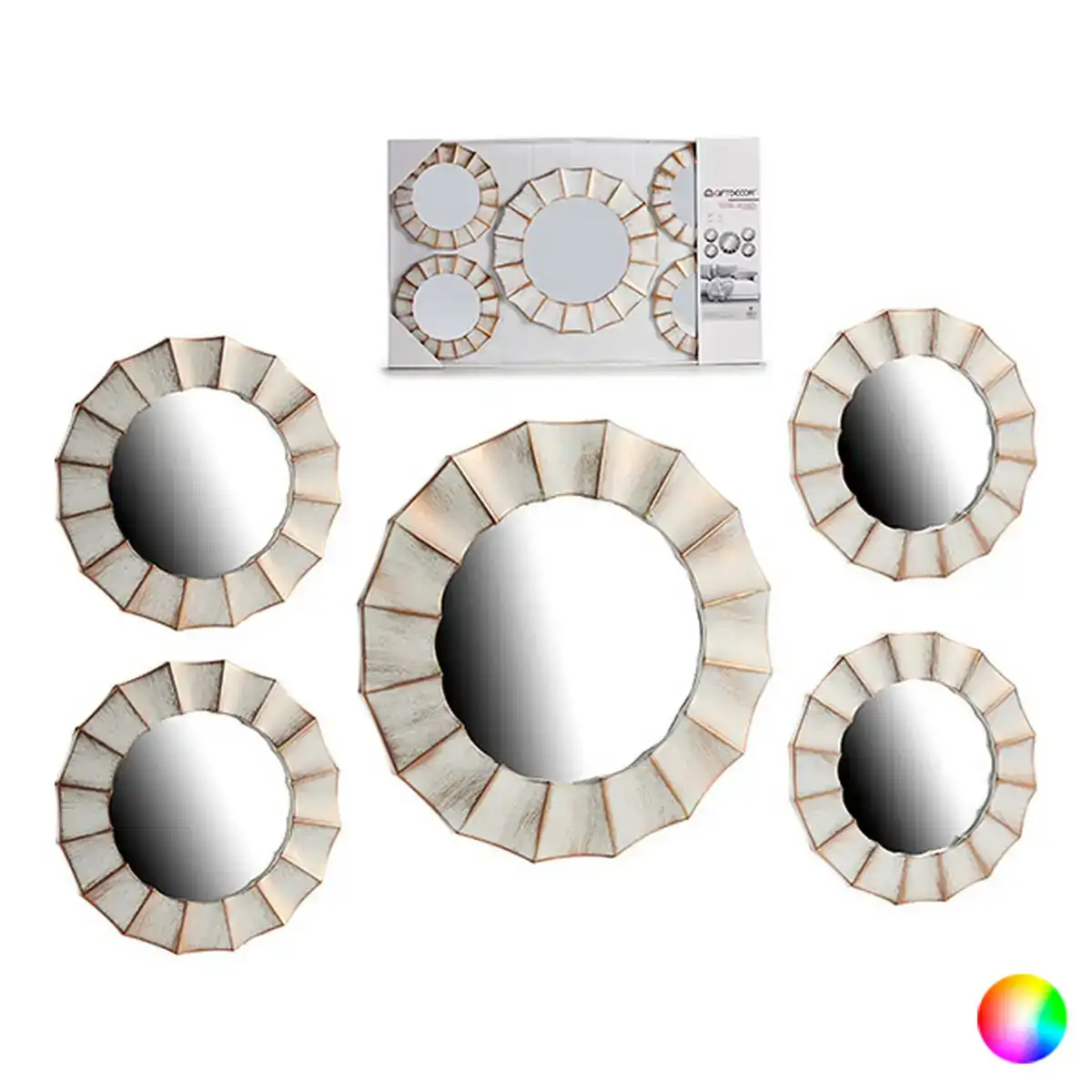 Ensemble de miroirs blanc noir dore argente verre plastique_4293. DIAYTAR COTE D'IVOIRE - Votre Univers Shopping Éclectique. Explorez nos offres variées et découvrez des articles qui embrassent la diversité et la polyvalence de vos besoins.