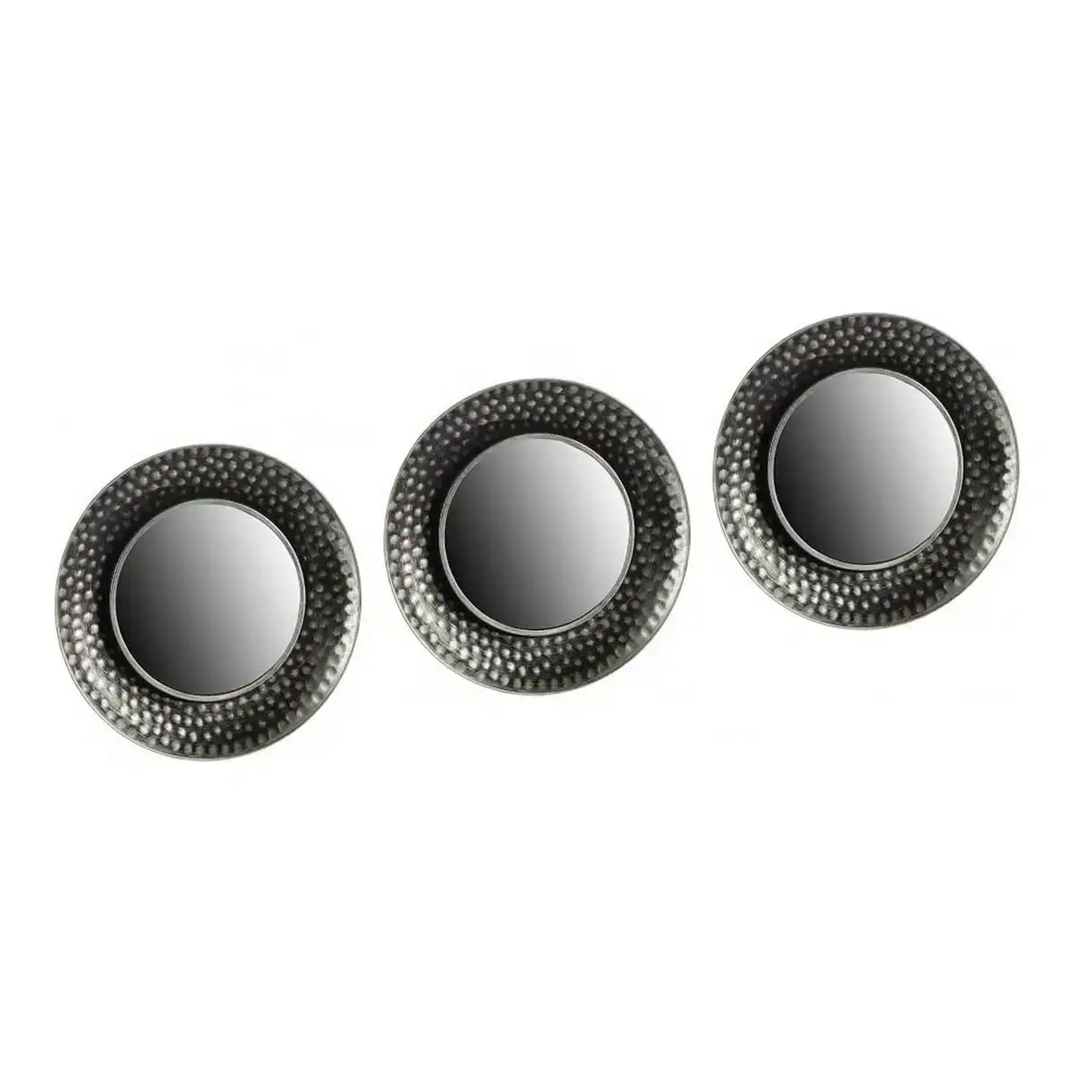 Ensemble de miroirs noir argente 3 pieces plastique miroir 24 5 x 3 x 24 5 cm_1177. DIAYTAR COTE D'IVOIRE - Là où Choisir est un Acte d'Amour pour le Côte d'Ivoire. Explorez notre gamme et choisissez des produits qui célèbrent la culture et l'artisanat du pays.