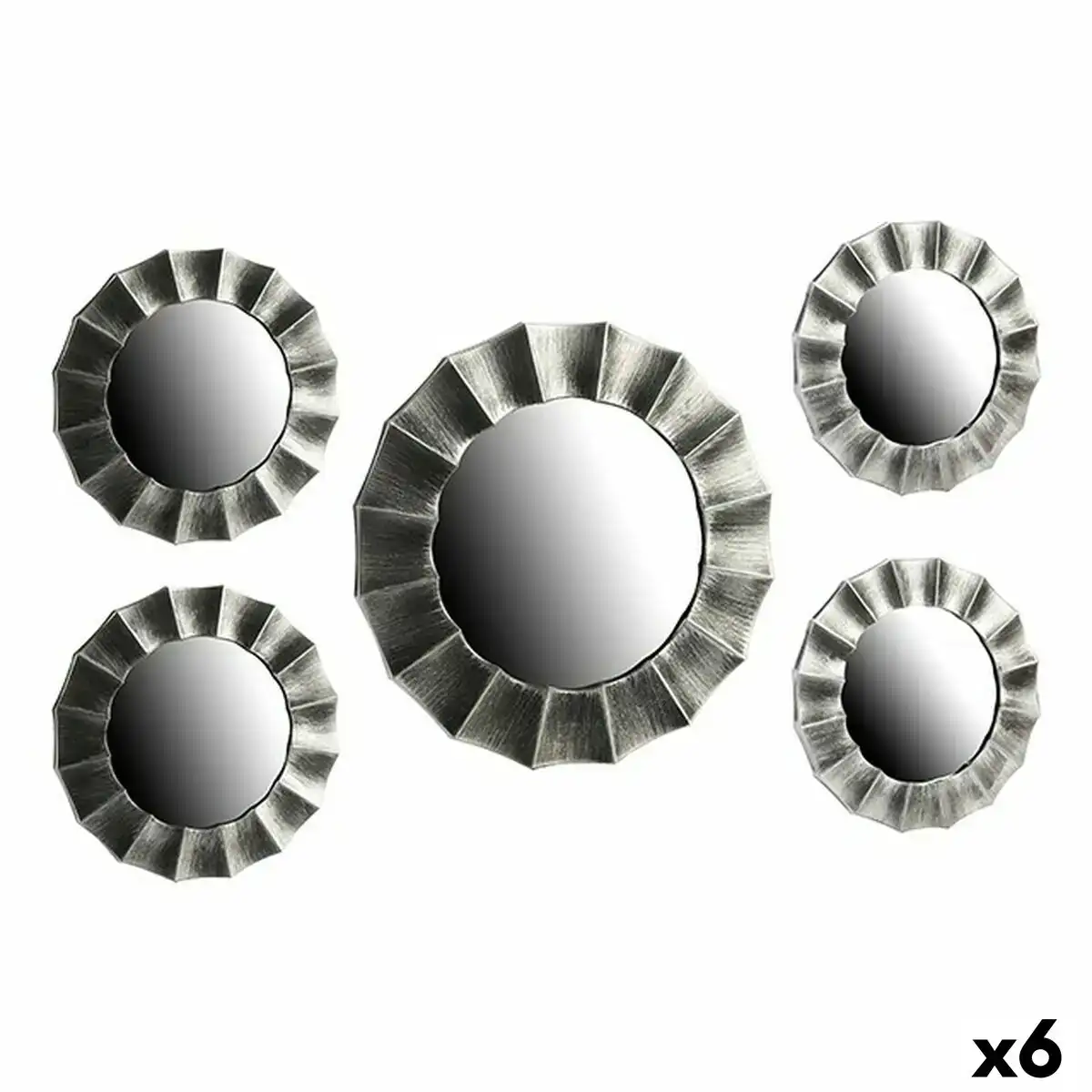Ensemble de miroirs noir argente verre plastique 6 unites _8474. DIAYTAR COTE D'IVOIRE - Là où Vos Rêves Prendent Forme. Plongez dans notre catalogue diversifié et trouvez des produits qui enrichiront votre quotidien, du pratique à l'exceptionnel.