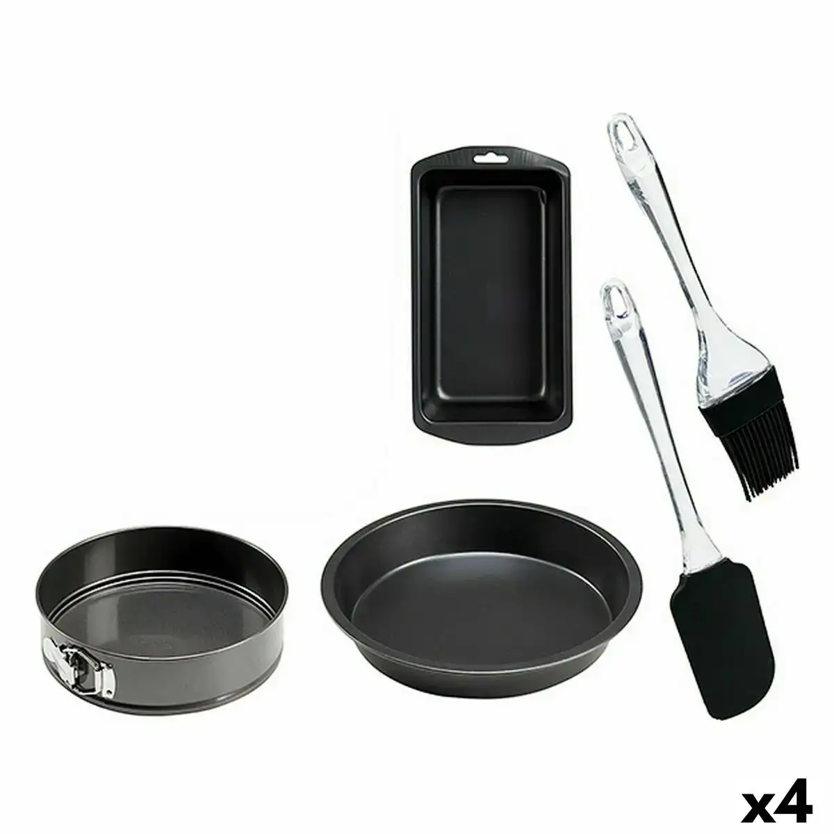Ensemble de moules a patisserie 4 unites _4028. DIAYTAR COTE D'IVOIRE - Votre Passage vers le Raffinement. Plongez dans notre univers de produits exquis et choisissez des articles qui ajoutent une touche de sophistication à votre vie.