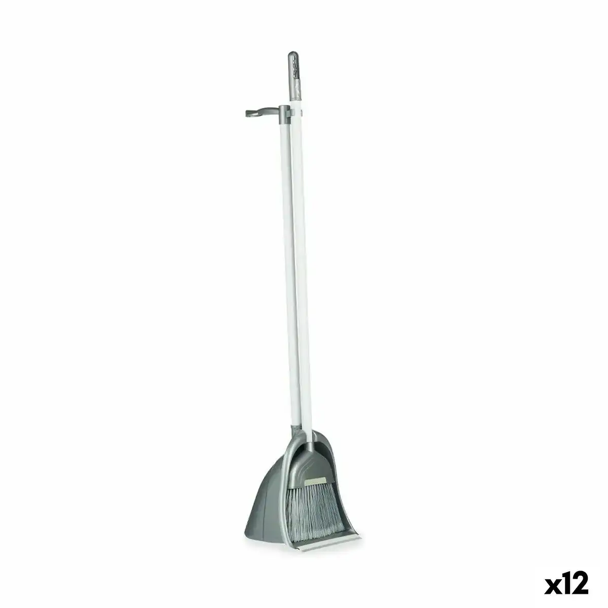 Ensemble de nettoyage balai et pelle argente plastique 12 unites _8048. DIAYTAR COTE D'IVOIRE - L'Art de Choisir, l'Art de S'émerveiller. Explorez notre gamme de produits et laissez-vous émerveiller par des créations authentiques et des designs modernes.