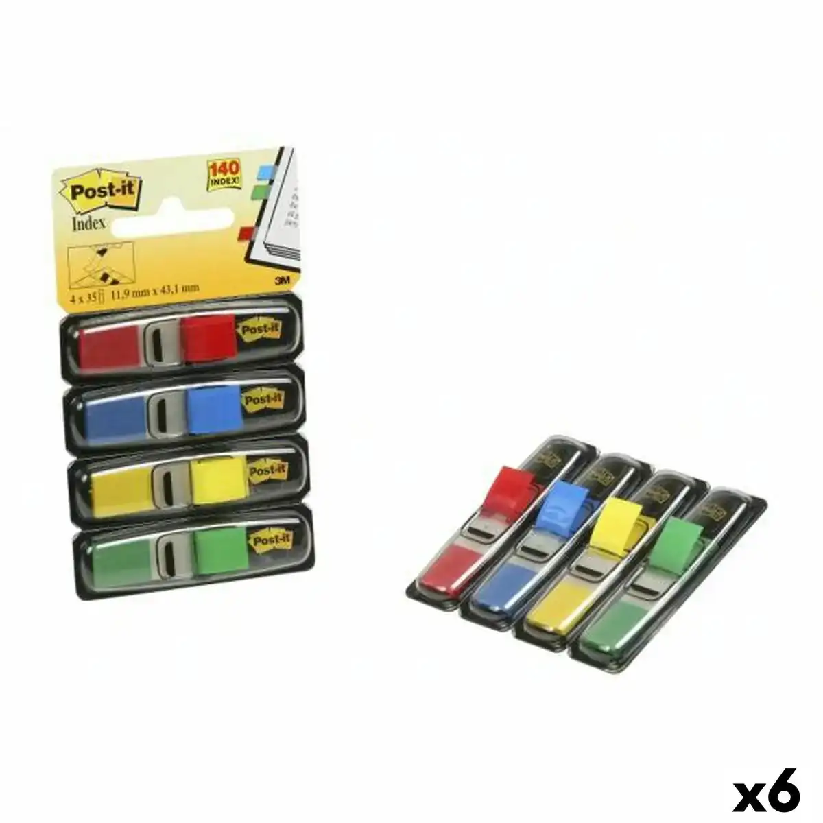 Ensemble de notes adhesives post it index 12 x 43 1 mm multicouleur 140 volets 6 unites _5163. Entrez dans l'Univers de DIAYTAR COTE D'IVOIRE - Où la Tradition S'unit à la Modernité. Explorez notre sélection pour trouver des produits qui allient héritage et innovation.