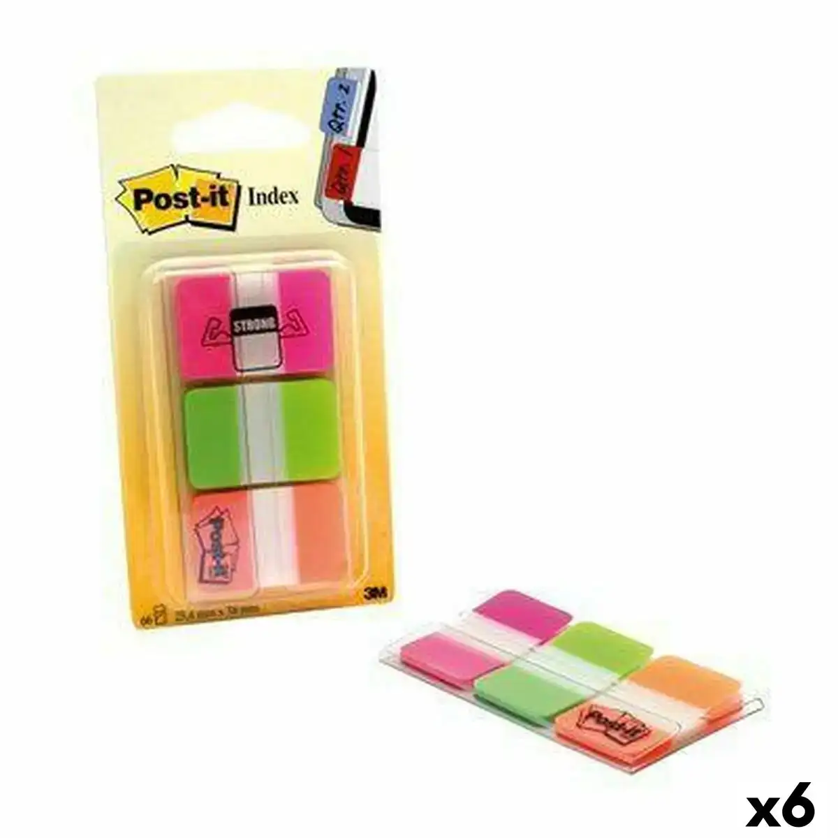 Ensemble de notes adhesives post it index 25 x 38 mm multicouleur 66 volets 6 unites _7716. DIAYTAR COTE D'IVOIRE - Où la Mode et le Confort se Rencontrent. Plongez dans notre univers de produits et trouvez des articles qui vous habillent avec style et aisance.
