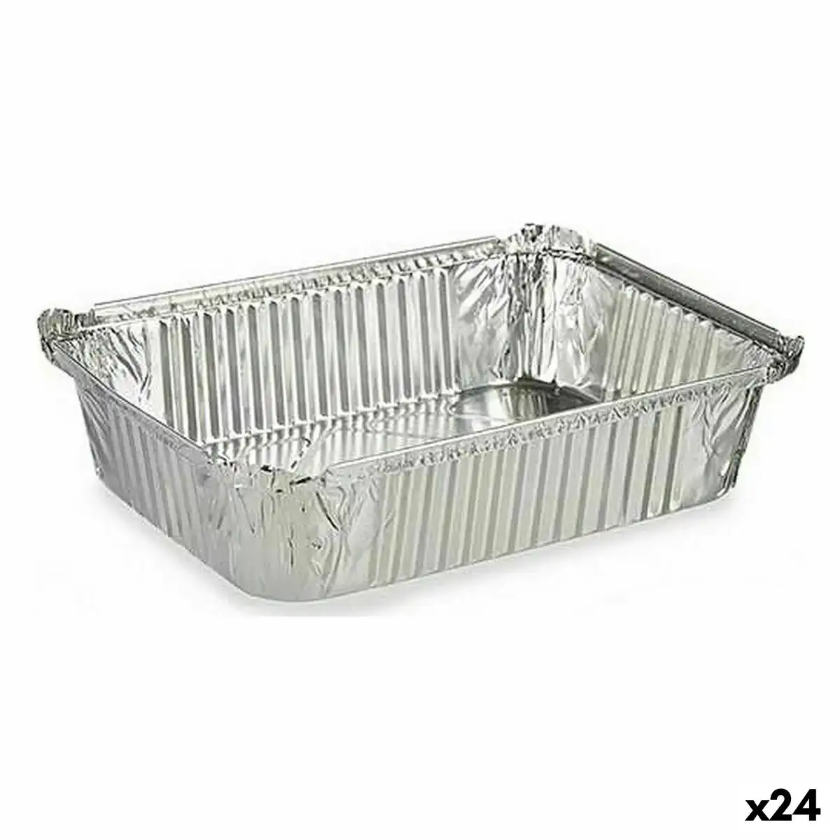 Ensemble de plats pour la cuisine jetable avec couvercle aluminium 19 x 6 8 x 25 5 cm 24 unites _9874. Bienvenue sur DIAYTAR COTE D'IVOIRE - Là où le Shopping Devient une Aventure. Explorez notre catalogue et dénichez des trésors qui élargiront votre horizon shopping.