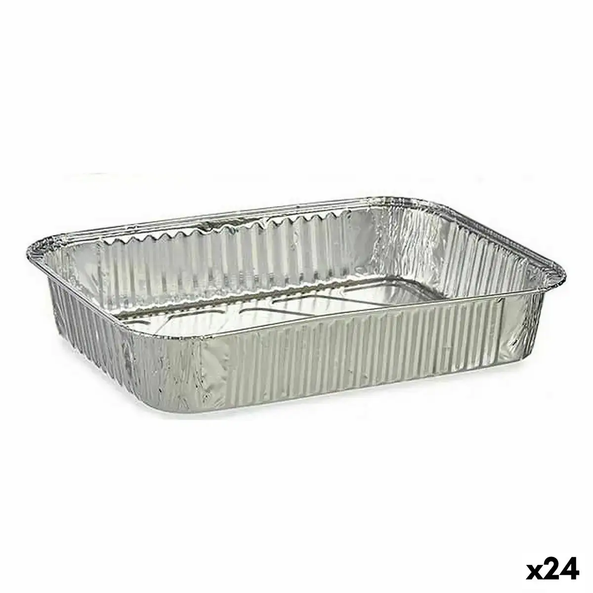 Ensemble de plats pour la cuisine jetable rectangulaire aluminium 31 5 x 6 5 x 20 5 cm 24 unites _2589. DIAYTAR COTE D'IVOIRE - Où Chaque Produit est une Histoire à Raconter. Découvrez notre sélection de produits qui vous permettent de créer votre propre récit à travers vos achats.