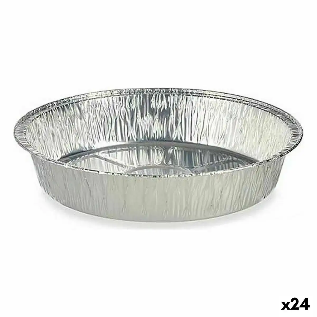 Ensemble de plats pour la cuisine jetable ronde aluminium 21 5 x 5 5 x 21 5 cm 24 unites _8050. DIAYTAR COTE D'IVOIRE - L'Art de Choisir, l'Art de S'émerveiller. Explorez notre gamme de produits et laissez-vous émerveiller par des créations authentiques et des designs modernes.