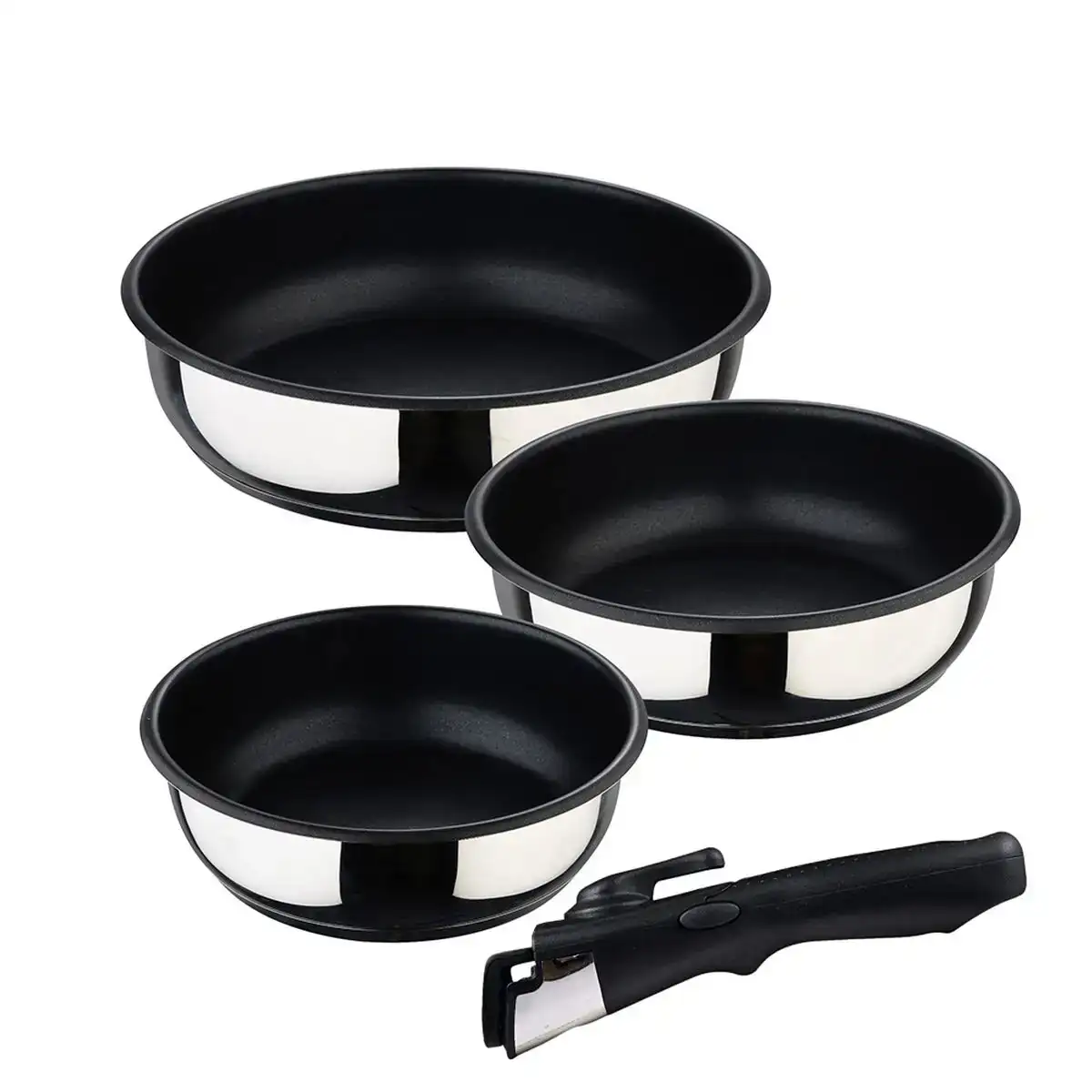 Ensemble de poele bergner click cook acier inoxydable 3 pieces _7913. DIAYTAR COTE D'IVOIRE - L'Essence de la Tradition et de la Modernité réunies. Explorez notre plateforme en ligne pour trouver des produits authentiques du Côte d'Ivoire, tout en découvrant les dernières tendances du monde moderne.