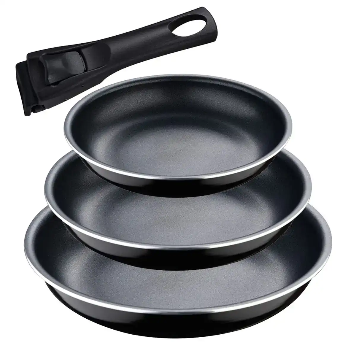 Ensemble de poele bergner click cook noir aluminium 3 pieces _3530. DIAYTAR COTE D'IVOIRE - Là où la Beauté Rencontre la Fonctionnalité. Parcourez notre sélection pour trouver des produits qui allient esthétique et praticité, pour un quotidien sublimé.