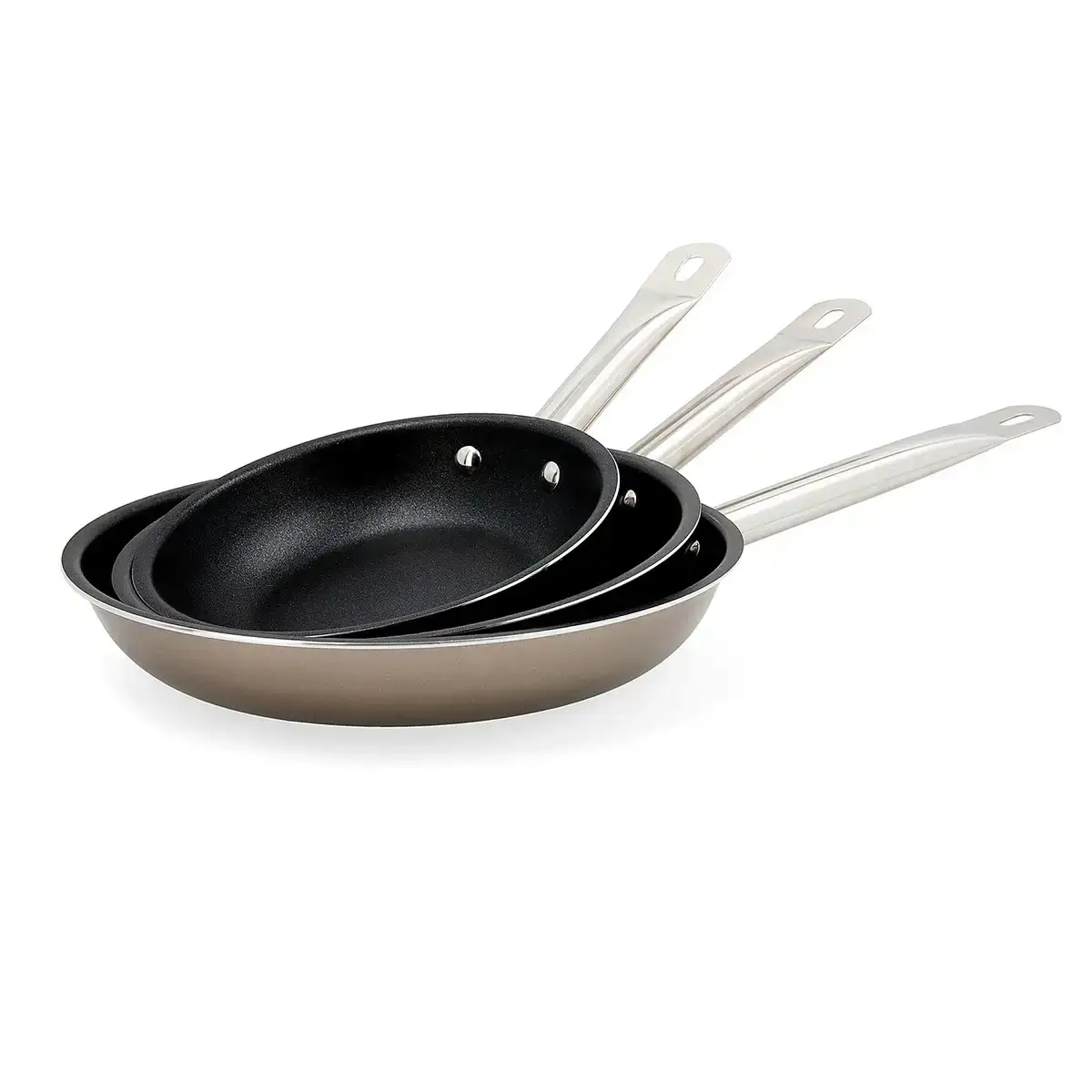 Ensemble de poele quid bronze marron metal acier_7879. DIAYTAR COTE D'IVOIRE - Votre Oasis de Shopping en Ligne. Explorez notre boutique et découvrez des produits qui ajoutent une touche de magie à votre quotidien.