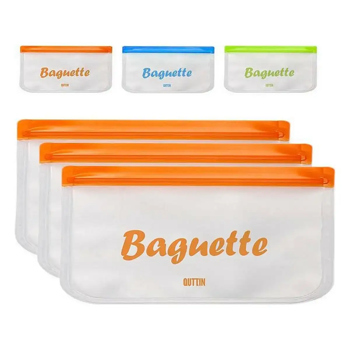 Ensemble de sac alimentaire reutilisable quttin 30 x 15 cm 3 unites _2029. DIAYTAR COTE D'IVOIRE - Là où Chaque Achat a du Sens. Explorez notre gamme et choisissez des produits qui racontent une histoire, du traditionnel au contemporain.
