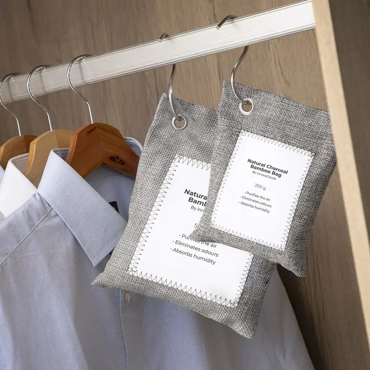 Ensemble de sacs purificateurs d air avec charbon actif bacoal innovagoods pack de 2 _3326. DIAYTAR COTE D'IVOIRE - Là où Choisir est un Acte d'Amour pour le Côte d'Ivoire. Explorez notre gamme et choisissez des produits qui célèbrent la culture et l'artisanat du pays.