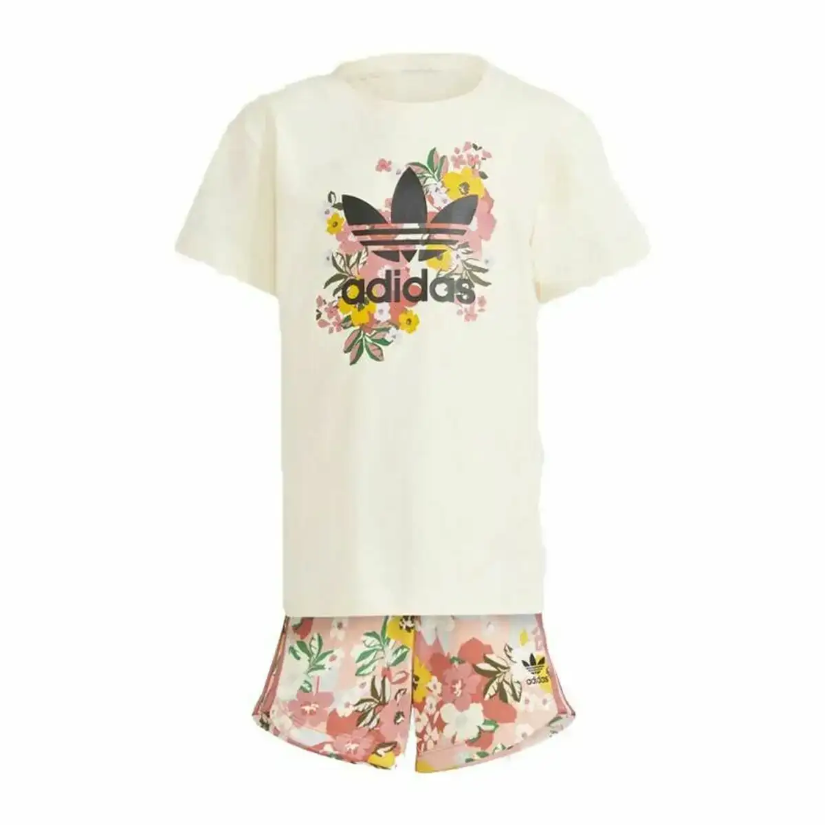Ensemble de sport pour enfants adidas studio london floral beige_9574. DIAYTAR COTE D'IVOIRE - L'Art de Vivre en Couleurs. Découvrez notre boutique en ligne et trouvez des produits qui ajoutent une palette vibrante à votre quotidien.