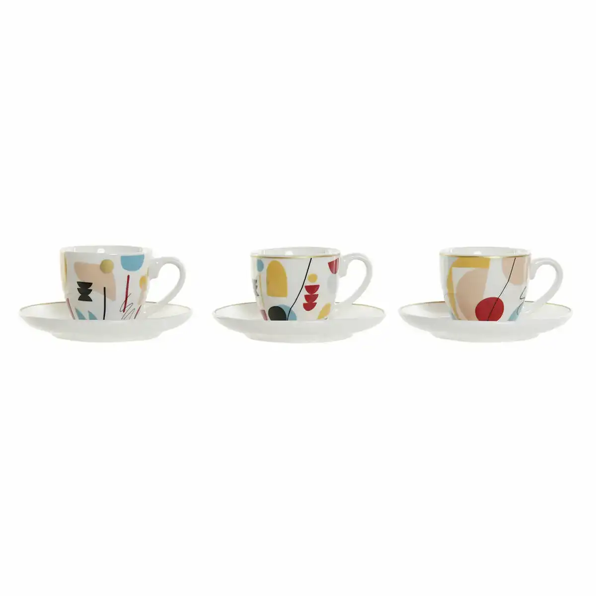 Ensemble de tasses a cafe dkd home decor abstrait 80 ml blanc multicouleur_2565. DIAYTAR COTE D'IVOIRE - Votre Passage vers le Chic et l'Élégance. Naviguez à travers notre boutique en ligne pour trouver des produits qui ajoutent une touche sophistiquée à votre style.