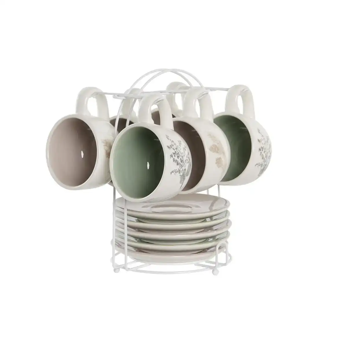 Ensemble de tasses a cafe dkd home decor beige metal blanc dolomite 180 ml 6 pieces _4175. DIAYTAR COTE D'IVOIRE - Où Choisir est un Plaisir. Explorez notre boutique en ligne et choisissez parmi des produits de qualité qui satisferont vos besoins et vos goûts.